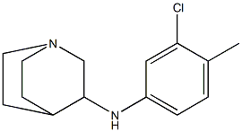 N-(3-chloro-4-methylphenyl)-1-azabicyclo[2.2.2]octan-3-amine Struktur