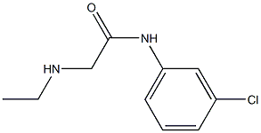 N-(3-chlorophenyl)-2-(ethylamino)acetamide Struktur