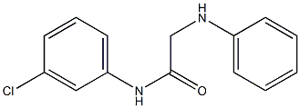 N-(3-chlorophenyl)-2-(phenylamino)acetamide Struktur