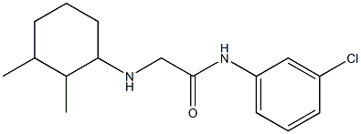 N-(3-chlorophenyl)-2-[(2,3-dimethylcyclohexyl)amino]acetamide Struktur