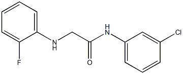 N-(3-chlorophenyl)-2-[(2-fluorophenyl)amino]acetamide Struktur