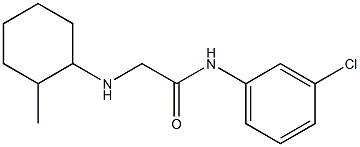 N-(3-chlorophenyl)-2-[(2-methylcyclohexyl)amino]acetamide Struktur