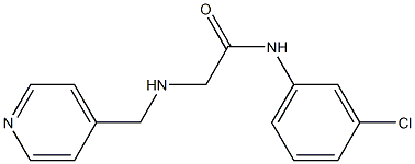 N-(3-chlorophenyl)-2-[(pyridin-4-ylmethyl)amino]acetamide Struktur