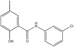 N-(3-chlorophenyl)-2-hydroxy-5-methylbenzamide Struktur