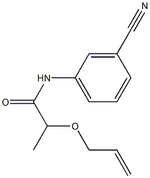 N-(3-cyanophenyl)-2-(prop-2-en-1-yloxy)propanamide Struktur