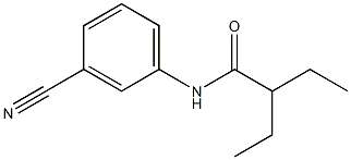 N-(3-cyanophenyl)-2-ethylbutanamide Struktur