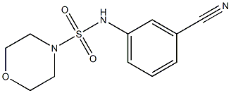 N-(3-cyanophenyl)morpholine-4-sulfonamide Struktur