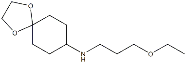 N-(3-ethoxypropyl)-1,4-dioxaspiro[4.5]decan-8-amine Struktur