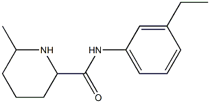 N-(3-ethylphenyl)-6-methylpiperidine-2-carboxamide Struktur