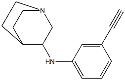 N-(3-ethynylphenyl)-1-azabicyclo[2.2.2]octan-3-amine Struktur