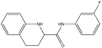 N-(3-fluorophenyl)-1,2,3,4-tetrahydroquinoline-2-carboxamide Struktur