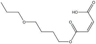 Maleic acid hydrogen 1-(4-propoxybutyl) ester Struktur