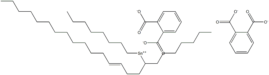 Bis[phthalic acid 1-(3-hexadecenyl)]dioctyltin(IV) salt Struktur