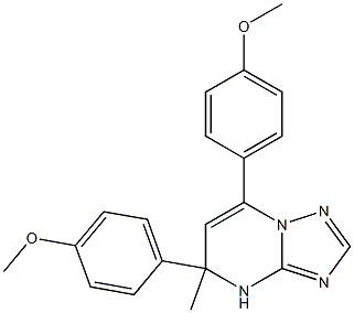 4,5-Dihydro-5-methyl-5,7-bis(4-methoxyphenyl)[1,2,4]triazolo[1,5-a]pyrimidine Struktur