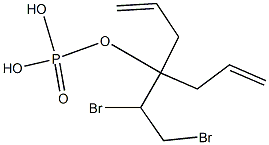 Phosphoric acid diallyl(2,3-dibromopropyl) ester Struktur