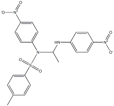 N-[1-[(4-Nitrophenyl)amino]ethyl]-N-(4-nitrophenyl)-4-methylbenzenesulfonamide Struktur