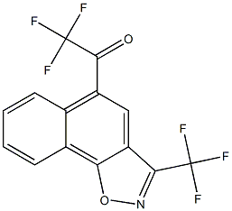 5-Trifluoroacetyl-3-trifluoromethylnaphth[2,1-d]isoxazole Struktur