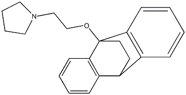 1-[2-[9,10-Ethanoanthracen-9(10H)-yloxy]ethyl]pyrrolidine Struktur