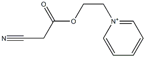 1-[2-[(Cyanoacetyl)oxy]ethyl]pyridinium Struktur