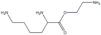 2,6-Diaminohexanoic acid 2-aminoethyl ester Struktur