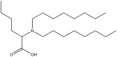 2-(Dioctylamino)hexanoic acid Struktur