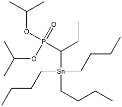 1-(Tributylstannyl)propylphosphonic acid diisopropyl ester Struktur