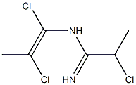 2-Chloro-N-(1,2-dichloro-1-propenyl)propanimidamide Struktur