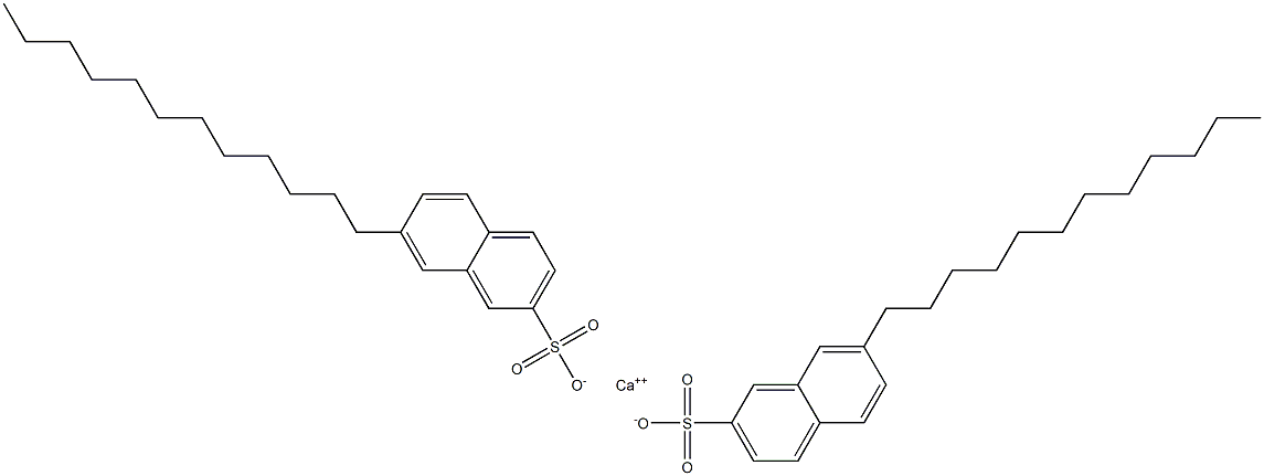 Bis(7-dodecyl-2-naphthalenesulfonic acid)calcium salt Struktur