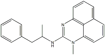 1-Methyl-N-(1-methyl-2-phenylethyl)-1H-perimidin-2-amine Struktur