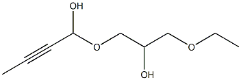 1-(3-Ethoxy-2-hydroxypropoxy)-2-butyn-1-ol Struktur