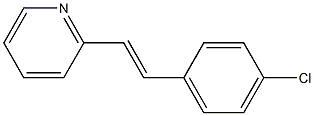 2-[2-(4-Chlorophenyl)ethenyl]pyridine Struktur