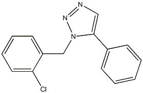 1-(2-Chlorobenzyl)-5-phenyl-1H-1,2,3-triazole Struktur