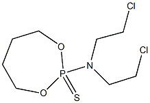 2-[Bis(2-chloroethyl)amino]-1,3,2-dioxaphosphepane 2-sulfide Struktur