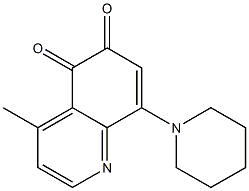 4-Methyl-8-piperidinoquinoline-5,6-dione Struktur