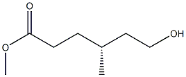 [R,(+)]-6-Hydroxy-4-methylhexanoic acid methyl ester Struktur