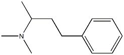 N,N,1-Trimethyl-3-phenylpropan-1-amine Struktur