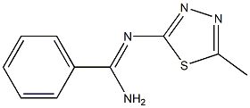 N2-(5-Methyl-1,3,4-thiadiazol-2-yl)benzamidine Struktur