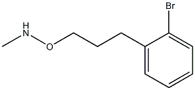 N-Methyl-O-[3-(2-bromophenyl)propyl]hydroxylamine Struktur