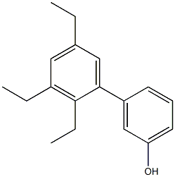 3-(2,3,5-Triethylphenyl)phenol Struktur