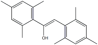 (Z)-1,2-Bis(2,4,6-trimethylphenyl)ethen-1-ol Struktur