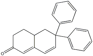 6,6-Diphenyl-4,4a,5,6-tetrahydronaphthalen-2(3H)-one Struktur