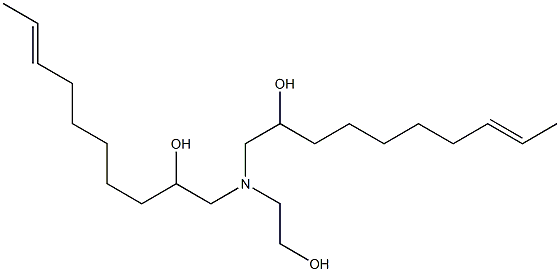 1,1'-[(2-Hydroxyethyl)imino]bis(8-decen-2-ol) Struktur