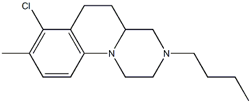 3-Butyl-7-chloro-8-methyl-2,3,4,4a,5,6-hexahydro-1H-pyrazino[1,2-a]quinoline Struktur