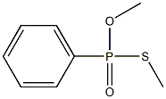 Phenylphosphonothioic acid O,S-dimethyl ester Struktur