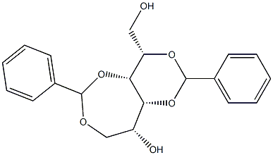 2-O,4-O:3-O,6-O-Dibenzylidene-D-glucitol Struktur