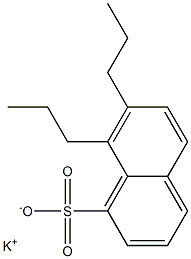 7,8-Dipropyl-1-naphthalenesulfonic acid potassium salt Struktur