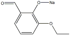 3-Ethoxy-2-(sodiooxy)benzaldehyde Struktur