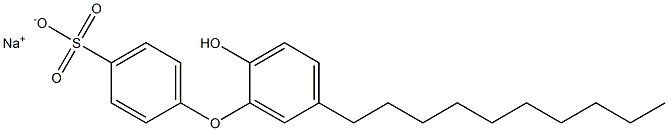 2'-Hydroxy-5'-decyl[oxybisbenzene]-4-sulfonic acid sodium salt Struktur