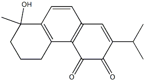 5,6,7,8-Tetrahydro-8-hydroxy-2-isopropyl-8-methylphenanthrene-3,4-dione Struktur