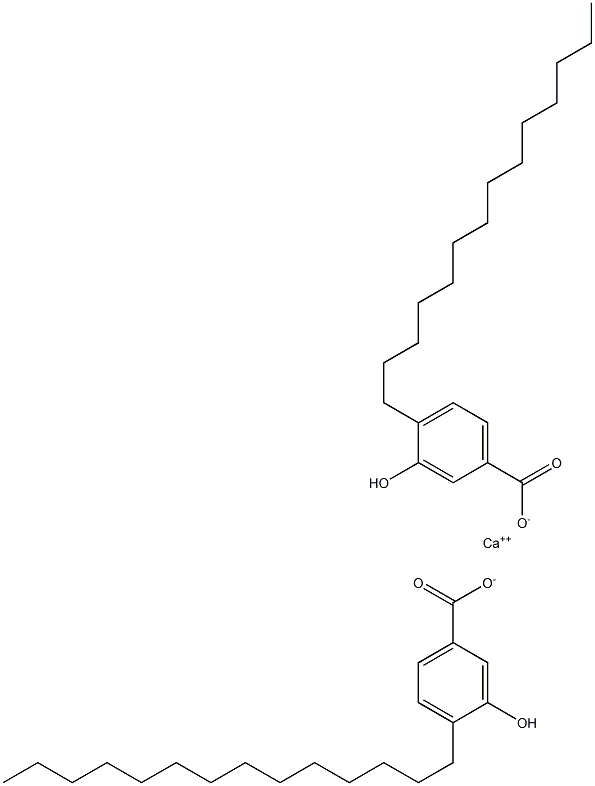 Bis(4-tetradecyl-3-hydroxybenzoic acid)calcium salt Struktur